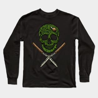Skull Grass Long Sleeve T-Shirt